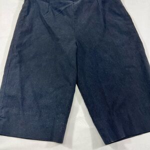 Equestrian Black Bermuda‎ Riding Shorts Women’s Petite Size P Stretch Zip Back